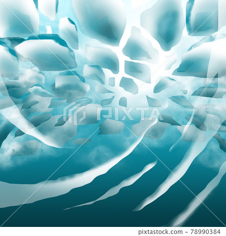 從海上看到的流冰插圖 78990384