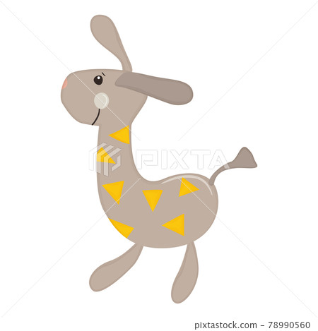 Cute cartoon giraffe character. Kid toy. Vector illustration. Cute cartoon giraffe character. Kid toy. Vector illustration. 78990560