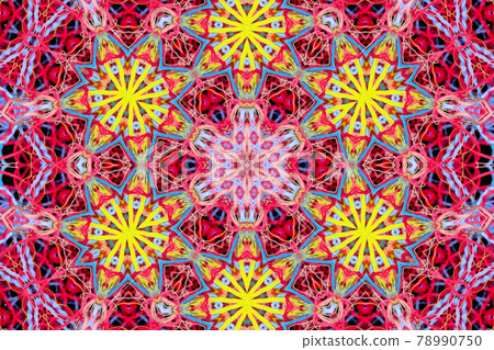 Abstract pattern of multicolored threads Abstract pattern of multicolored threads 78990750