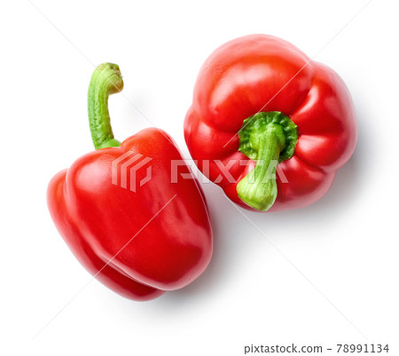 fresh red paprika 78991134