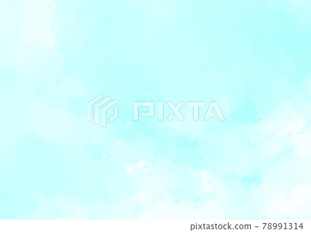 模糊的淺藍色水彩紋理背景 78991314