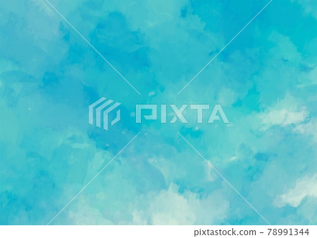 Fantastic watercolor texture background in green and light blue Fantastic watercolor texture background in green and light blue 78991344