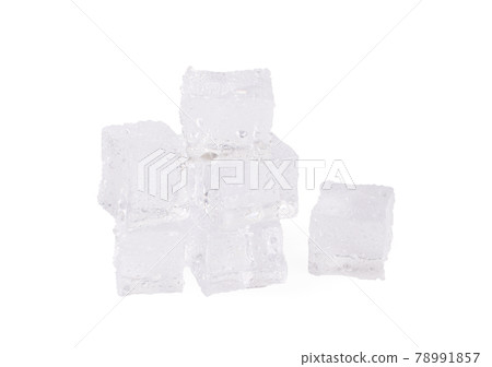 Ice on a white background an isolated on white background Ice on a white background an isolated on white background 78991857