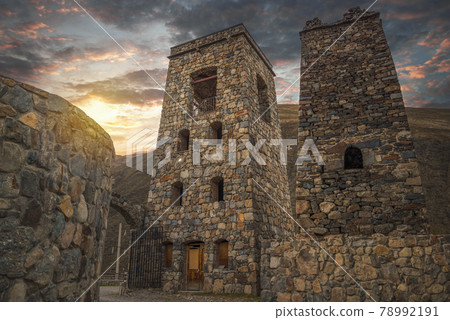 Fiagdon Monastery in the Caucasus Mountains. 78992191