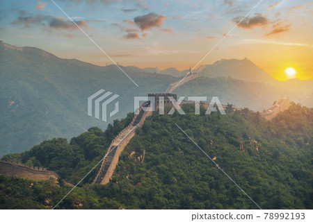 View of the great Chinese wall View of the great Chinese wall 78992193