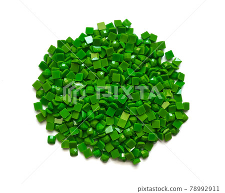 Set of soft green diamonds for diamond embroidery isolated on white background Set of soft green diamonds for diamond embroidery isolated on white background 78992911