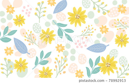 Botanical sunflower background 78992913