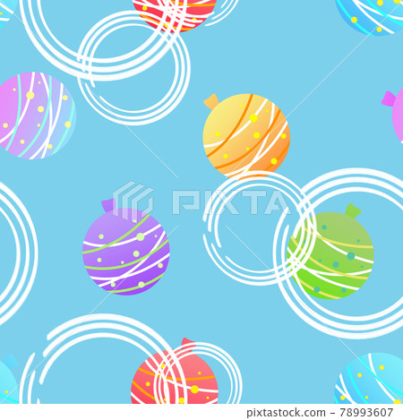 水溜溜球無縫圖案淺藍色 78993607