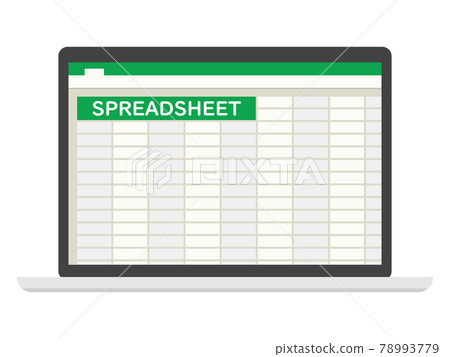 Image of spreadsheet software 78993779