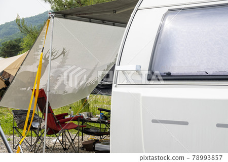 Auto camping site scenery 78993857