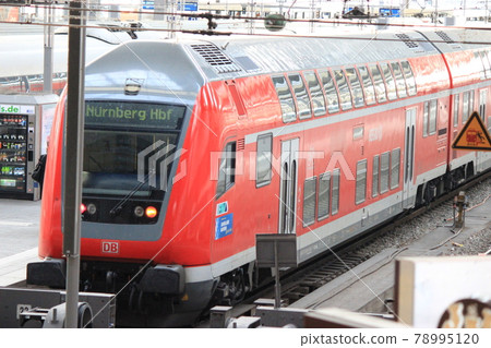 Deutsche Bahn trip Deutsche Bahn train window Deutsche Bahn trip Deutsche Bahn train window 78995120