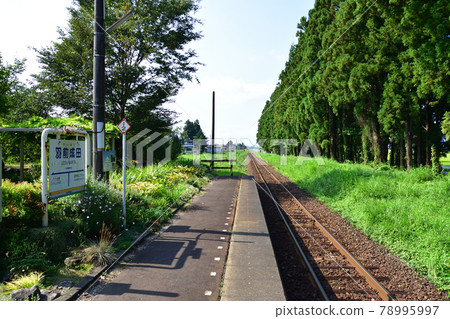 Scenery from the Yamagata Railway Flower Nagai Line and the train window in the summer of 2020 78995997