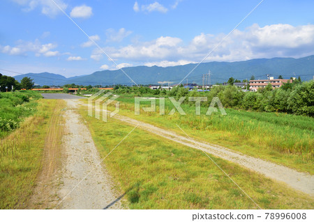 Scenery from the Yamagata Railway Flower Nagai Line and the train window in the summer of 2020 78996008