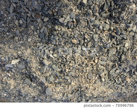 stones as a background, scattering of stones as a background, textured soil, stone crumb 78996786