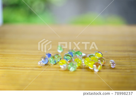 Beautiful marbles placed on the porch 13 78998237