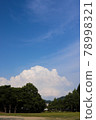 Summer blue sky and Izumo cloud 78998321