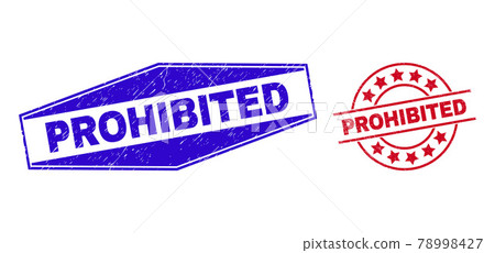 PROHIBITED Unclean Stamp Seals in Round and Hexagonal Shapes 78998427