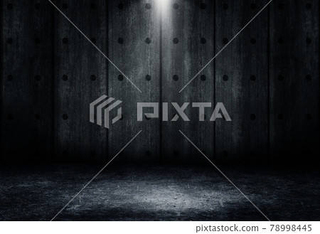 Studio dark room concrete floor grunge texture background with spot lighting effect. Studio dark room concrete floor grunge texture background with spot lighting effect. 78998445