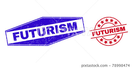 FUTURISM Scratched Watermarks in Circle and Hexagon Shapes FUTURISM Scratched Watermarks in Circle and Hexagon Shapes 78998474