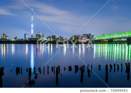 Tokyo, Japan Skyline on the River Tokyo, Japan Skyline on the River 78999491