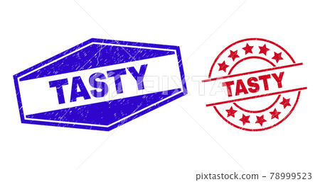 TASTY Scratched Watermarks in Circle and Hexagon Forms TASTY Scratched Watermarks in Circle and Hexagon Forms 78999523