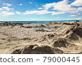 Rocky shore on a sunny day 79000445