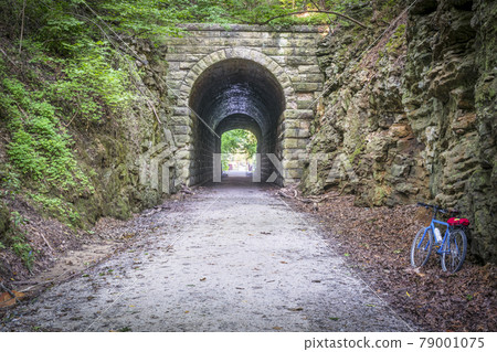 biking on Katy Trail biking on Katy Trail 79001075