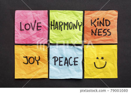 love, harmony kindness, joy and peace 79001080