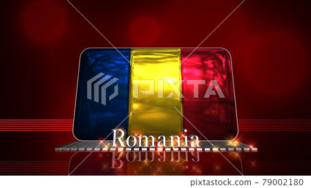 Romanian flag and country text on the floor 3-1-2 Romanian flag and country text on the floor 3-1-2 79002180