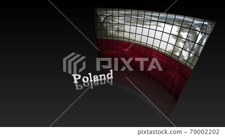 Poland flag and country name text on the floor 5-2-3 Poland flag and country name text on the floor 5-2-3 79002202