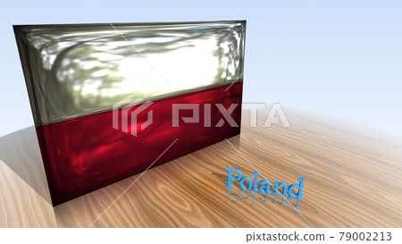 Poland flag and country name text on the floor 4-2-1 Poland flag and country name text on the floor 4-2-1 79002213