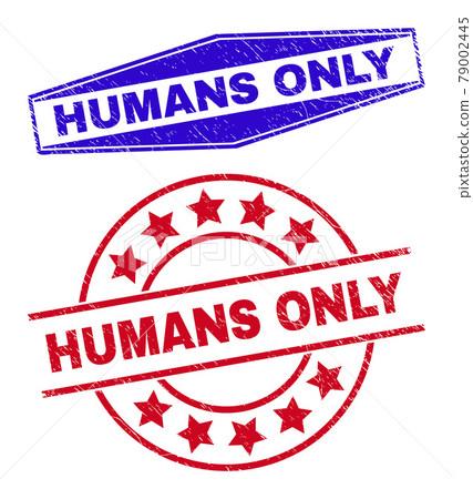 HUMANS ONLY Corroded Watermarks in Circle and Hexagonal Forms 79002445