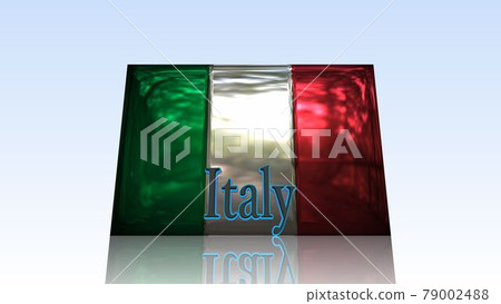 Italy's flag and text on the floor 1-3-2 Italy's flag and text on the floor 1-3-2 79002488