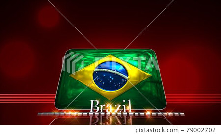 Brazil's flag and text on the floor 3-3-2 Brazil's flag and text on the floor 3-3-2 79002702