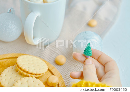 Christmas composition and decorations. Christmas composition and decorations. 79003460