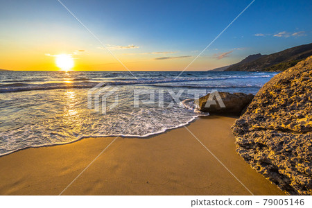 Sunset in Mediterranean sea Sunset in Mediterranean sea 79005146