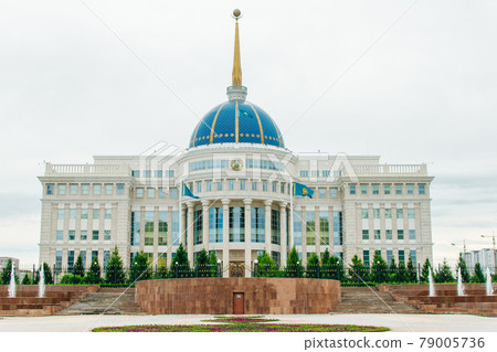 NUR-SULTAN, KAZAKHSTAN - APRIL 2018 Government building Ak Orda in Astana 79005736