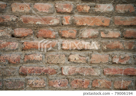 Texture of old brick wall from red bricks Texture of old brick wall from red bricks 79006194