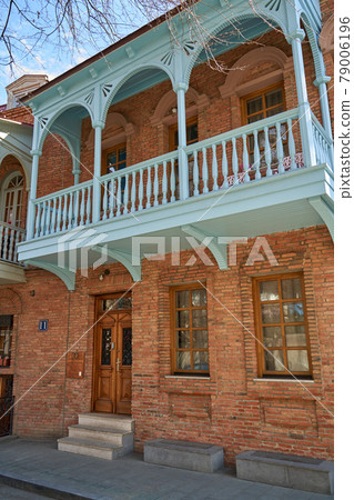 Authentic architecture of a cozy area of the old city of Tbilisi Authentic architecture of a cozy area of the old city of Tbilisi 79006196