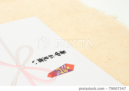 It is an image of Japanese paper and a gift of sympathy in the heat. I would like to express my gratitude to my loved ones. It is an image of Japanese paper and a gift of sympathy in the heat. I would like to express my gratitude to my loved ones. 79007347