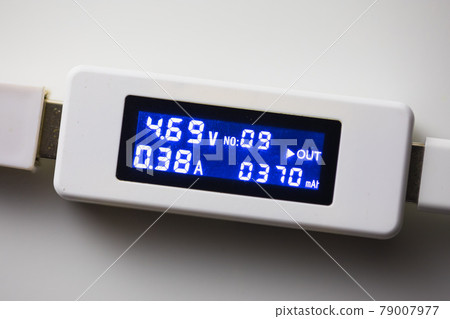 battery tester diagnostic tool, white background battery tester diagnostic tool, white background 79007977
