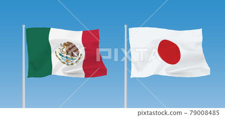 日本和墨西哥的美國國旗 日本和墨西哥的美國國旗 79008485