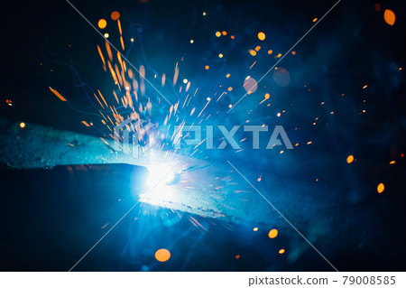 artistic welding sparks light, industrial background artistic welding sparks light, industrial background 79008585