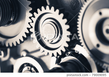 engine gear wheels, industrial background engine gear wheels, industrial background 79009095