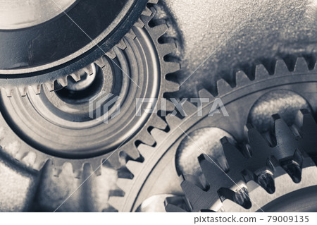 engine gear wheels, industrial background 79009135