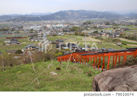浮波是從城市的浮波稻荷看到的城市的遠景 79010074