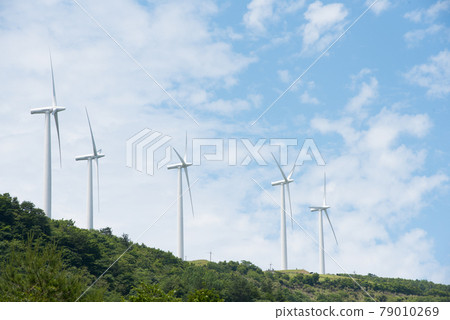 Wind power generation equipment on the Okawara Plateau 79010269