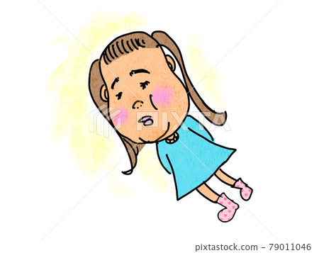 A child who dyes his cheeks when he is embarrassed A child who dyes his cheeks when he is embarrassed 79011046