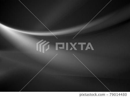 Abstract dark grey smoke waves background 79014480