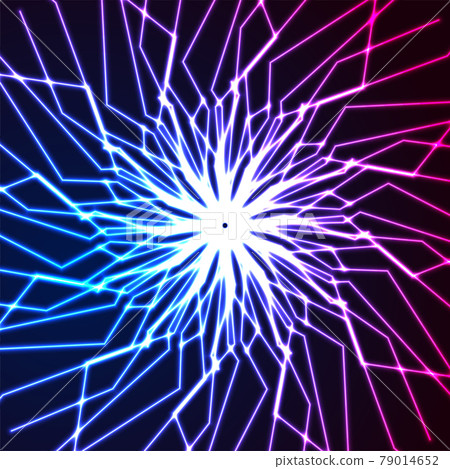 Blue purple neon glowing rays abstract background Blue purple neon glowing rays abstract background 79014652